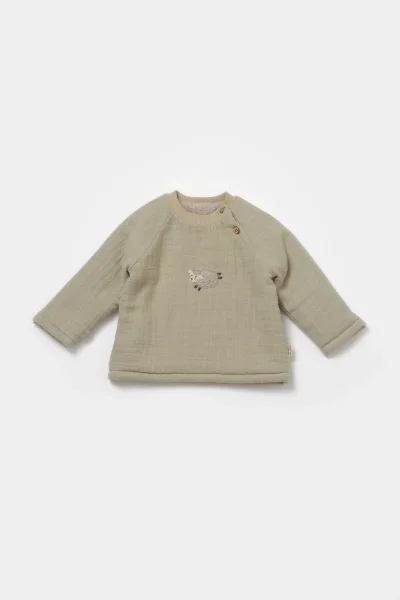 Babycosy Haki Içi Tüylü Welsoft %100 Organik Müslin Takım (3-24 AY)