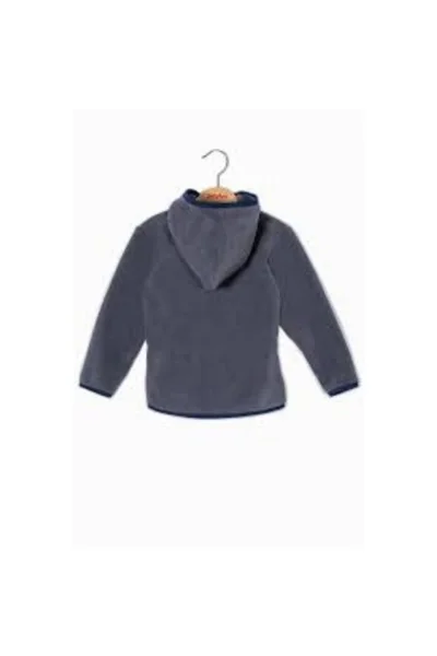 Unisex Antrasit Polar Fermuarlı Sweatshirt (3-14 Yaş)
