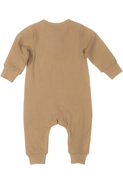 Bej %100 Organik Pamuk (GOTS) Çıtçıtlı Tulum 0-24 Ay