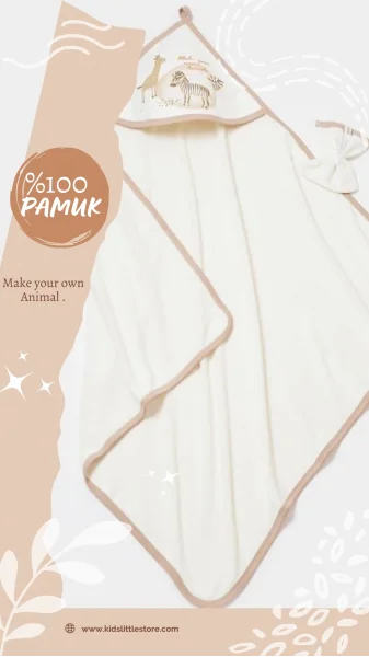 % 100 Organik Pamuk Bebek Havlu