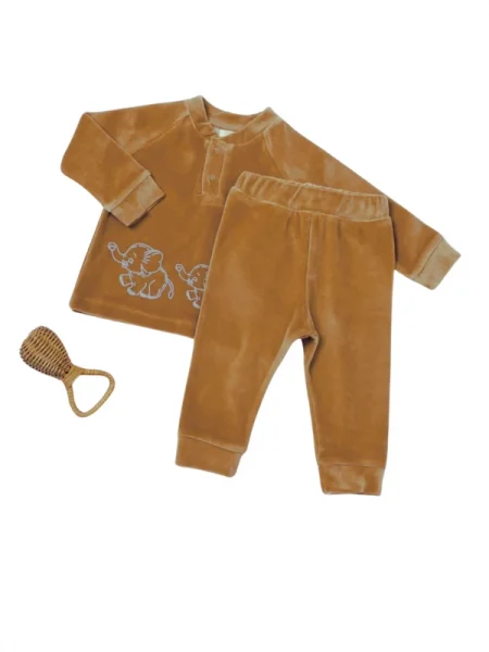 BabyCosy Kadife Organik Alt & Üst Takım ( 3-24 Ay )