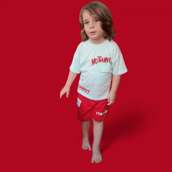 Baskılı Cepli Erkek Çocuk Takım (3-6 Yaş )