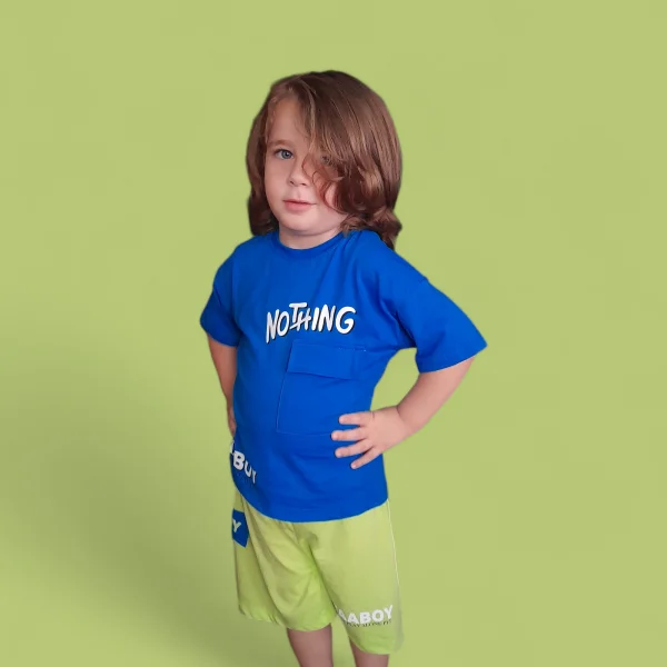 Baskılı Cepli Erkek Çocuk Takım (3-6 Yaş )