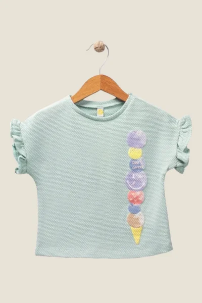 Baskılı Kız Çocuk T-Shirt ( 1-4 Yaş )