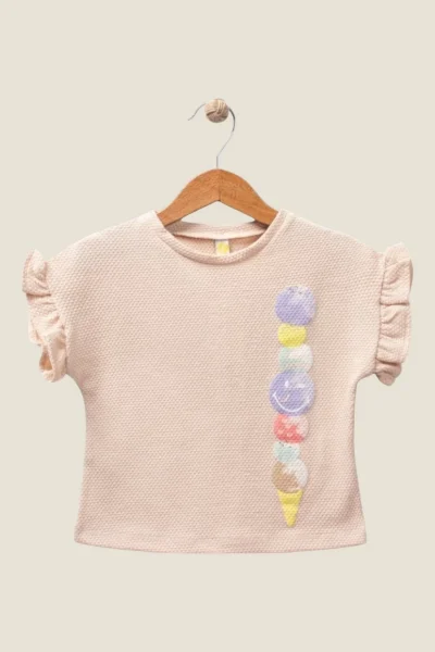 Baskılı Kız Çocuk T-Shirt ( 1-4 Yaş )