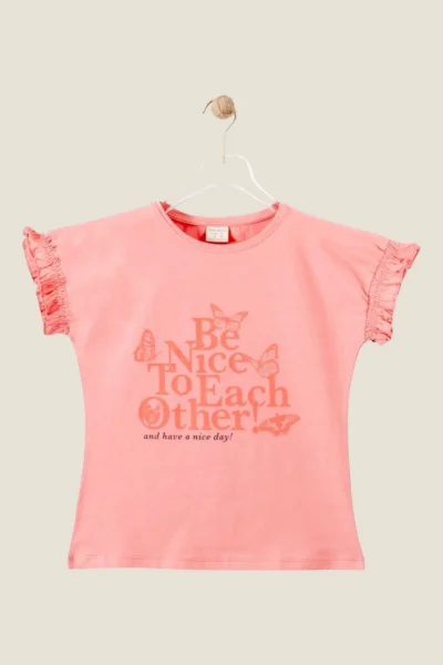 Baskılı Kız Çocuk T-Shirt ( 7-10 Yaş )