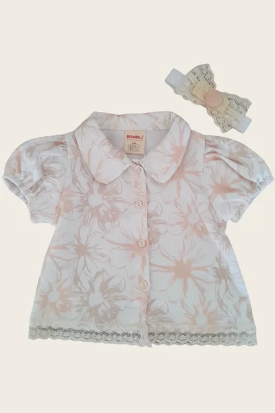 Çicekli Kız Bebel İkili Takım ( 9 - 24 Ay )