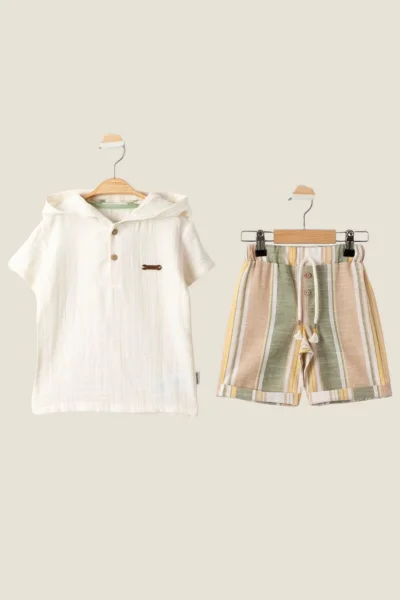 Erkek Çocuk Müslin 2li Takım