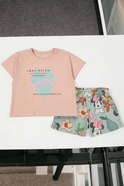 Minnie Kız Çocuk Şortlu Takım (3-6 Yaş )