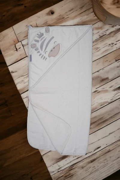 Zebra Bebek Banyo Havlu % 100 Pamuk (75x75cm )