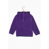 Mor Fermuarlı Polar Sweatshirt / Hırka (3-14 Yaş)
