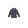 Unisex Antrasit Polar Fermuarlı Sweatshirt (3-14 Yaş)