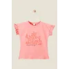 Baskılı Kız Çocuk T-Shirt ( 7-10 Yaş )