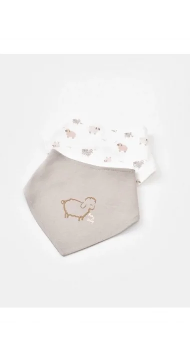 Bej 2 li Curly Ship Fular Mama Önlük Yenidoğan % 100 Organik Pamuk ( 0-3 ay )