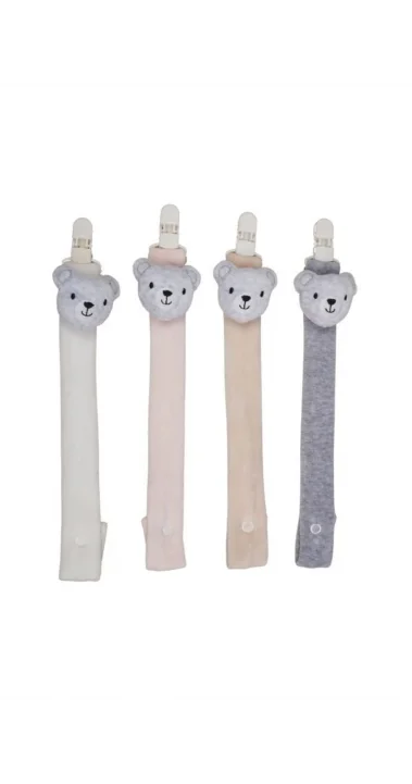 Ayıcıklı Figürlü Emzik Askısı Tutacağı