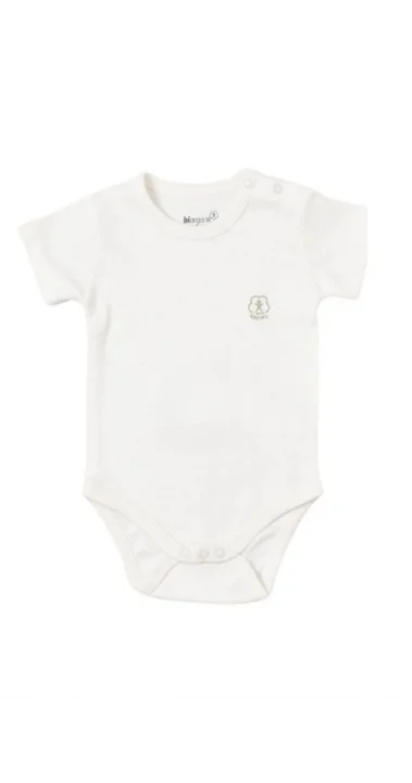 Basic Kısa Kol Çıtçıtlı Body %100 Organik Pamuk ( 0-24 Ay )