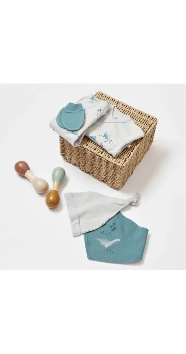 5 Li Little Dinosaur %100 Pamuk Yenidoğan Hastane Çıkışı (0-3 Ay )