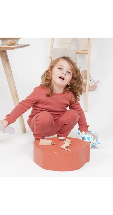 Kiremit Organik Pamuk İkili Unisex Takım ( 0-4 Yaş )