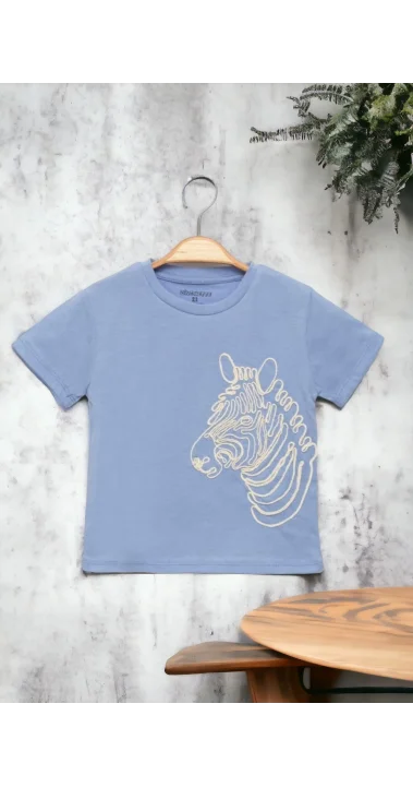 At Nakışlı Erkek Çocuk T-Shirt ( 2- 5 Yaş )