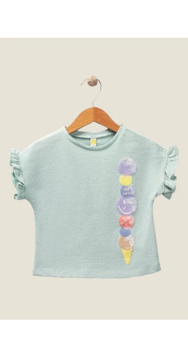 Baskılı Kız Çocuk T-Shirt ( 1-4 Yaş )