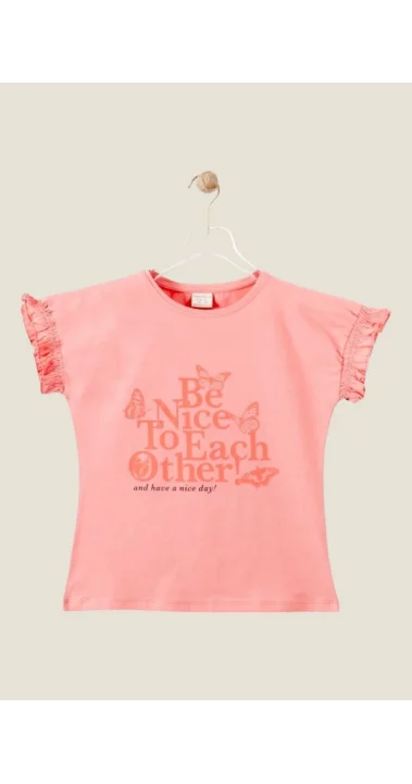 Baskılı Kız Çocuk T-Shirt ( 7-10 Yaş )