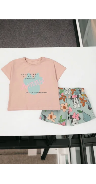 Minnie Kız Çocuk Şortlu Takım (3-6 Yaş )