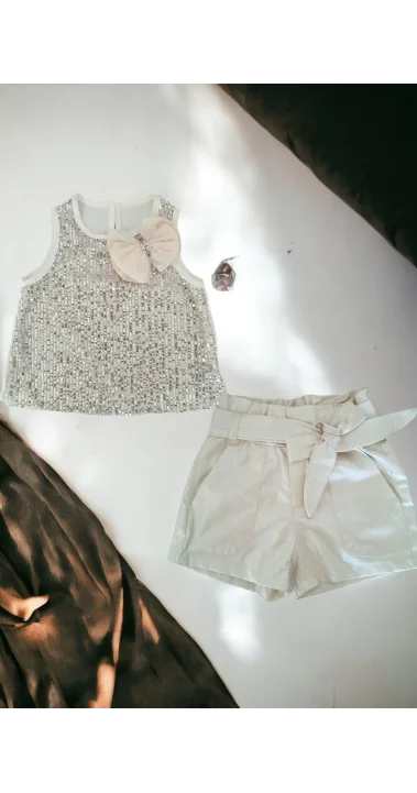 Pullu İkili Kız Çocuk Takım ( 2- 5 Yaş )