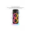 Bluetooth Hoparlör Rgb Işıklı Mikrofonlu Taşınabilir Speaker D41 Siyah