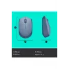 M171 USB Alıcılı Kablosuz Kompakt Mouse Açık Mavi 910-006866