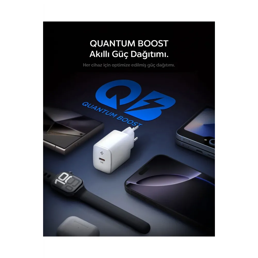 20W USB-C Mini Hızlı Şarj Aleti Şarj Isısını Düşürür GaN Destekli Akım Koruma Güç Adaptörü ACH08701