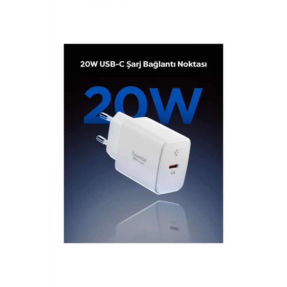 20W USB-C Mini Hızlı Şarj Aleti Şarj Isısını Düşürür GaN Destekli Akım Koruma Güç Adaptörü ACH08701
