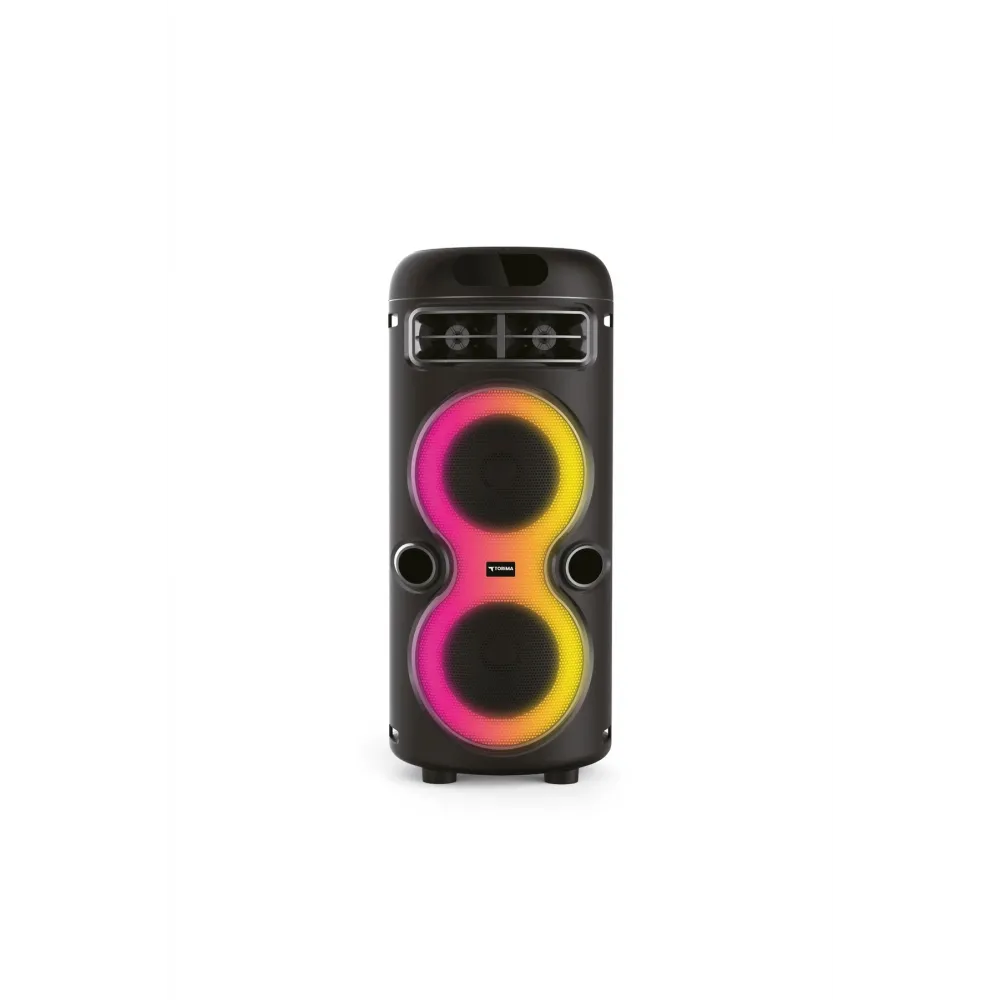 Bluetooth Hoparlör Rgb Işıklı Mikrofonlu Taşınabilir Speaker D41 Siyah