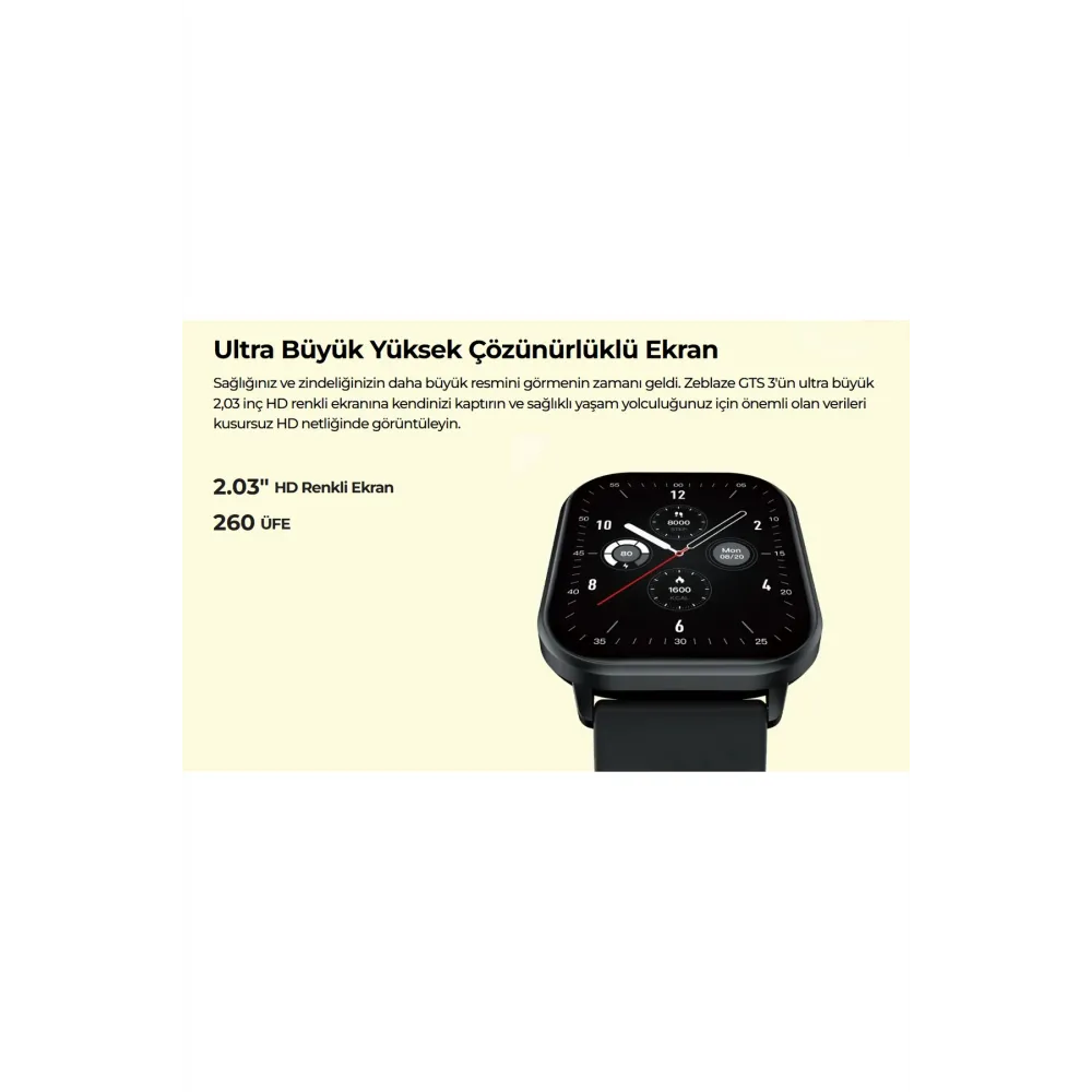 Gts 3 Midnight Blue Akıllı Saat - Gece Mavisi, Uzun Pil Ömrü, 2.03 Inç Ekran