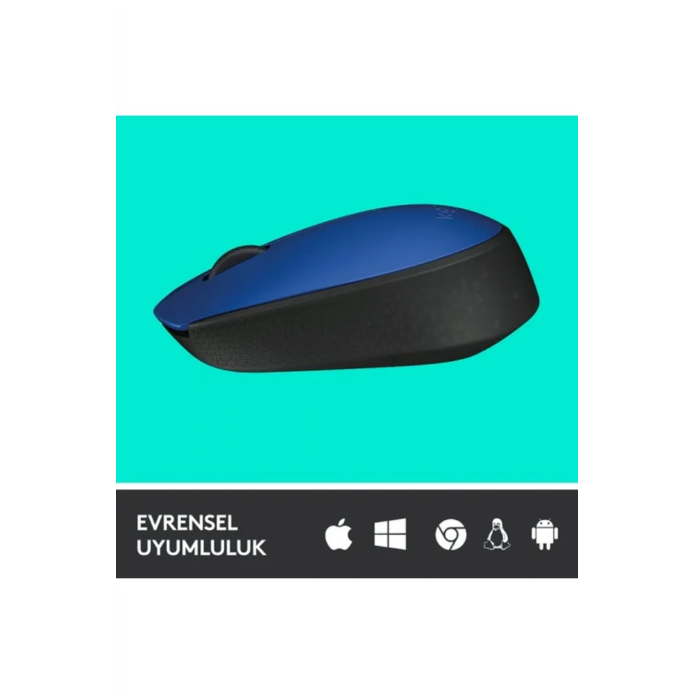 M171 USB Alıcılı Kablosuz Kompakt Mouse Mavi 910-004640