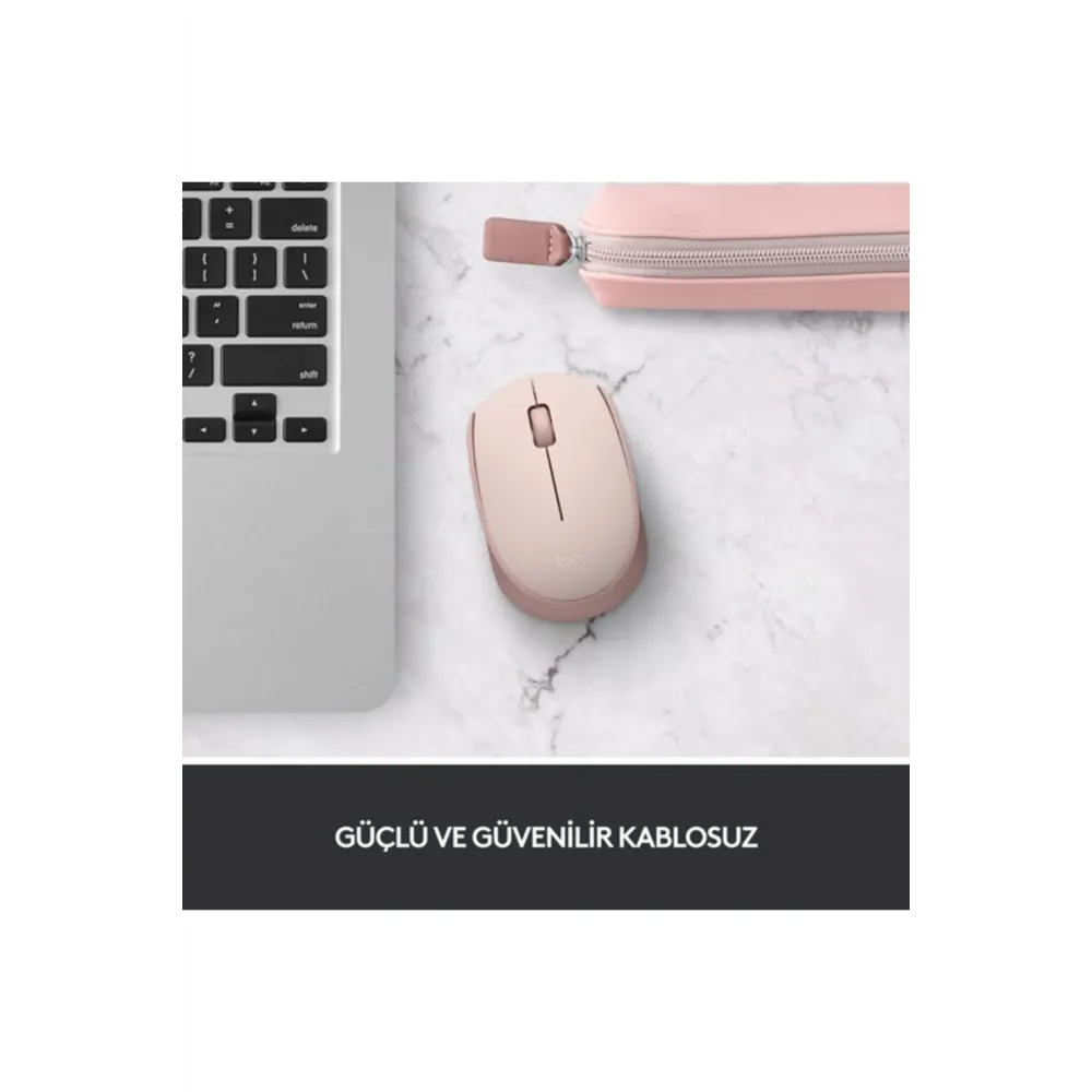 M171 USB Alıcılı Kablosuz Kompakt Mouse, Pembe 910-006865
