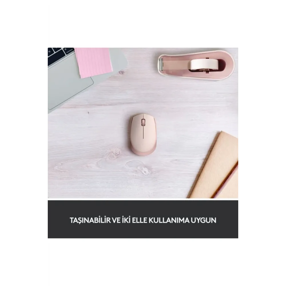 M171 USB Alıcılı Kablosuz Kompakt Mouse, Pembe 910-006865