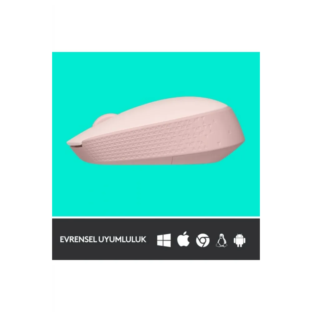 M171 USB Alıcılı Kablosuz Kompakt Mouse, Pembe 910-006865
