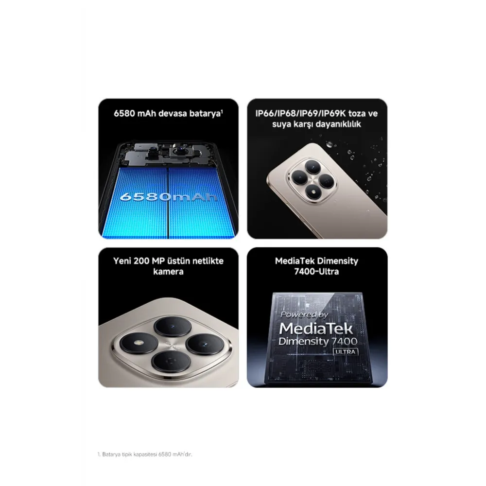 Redmi Note 15 Pro 8 GB+256 GB Siyah