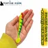 Camorex TW125 Silikon Yem - 12.5cm 10gr (Renk-001 Kırmızı Kafa Yeşil Siyah Çizgili)