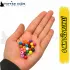 Karışık Renk (Rengarenk) Sazan Balık Boncuğu 8 mm (İç Çap: 3 mm) - 500 Gr Paket