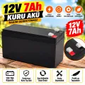12V 7Ah Bakımsız Kuru Tip AGM Akü