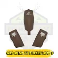 Sarsılmaz SAR9 & SAR9 Compact Uyumlu Metal Kabze - Kahverengi (Kurt Figürlü & Sarsılmaz Logolu) - Model 5