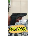 Sur 2608 Kurusıkı Ses Tabancası (9 mm P.A.K. - Mat Siyah - Kompakt Klasik)