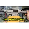 Capra KM-12 Şarjörlü Füme Sarı Parçalı Yarı Otomatik Av Tüfeği (12 GA - 7075 Alüminyum Gövde - Teleskopik Dipçik - Mobil Şoklu)