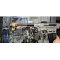 Capra KM-12 Şarjörlü Füme Sarı Parçalı Yarı Otomatik Av Tüfeği (12 GA - 7075 Alüminyum Gövde - Teleskopik Dipçik - Mobil Şoklu)