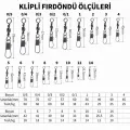 Cotras Profesyonel Bilyalı Klipsli Fırdöndü - NO: 7 (144lü Paket)