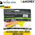 Camorex JXJ15 10cm 4lü İğneli Silikon Balık (Renk: G)