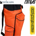 Cotras 5’li Boru Tipi Kamış Taşıma Çantası – Turuncu & Siyah