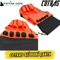Cotras 5’li Boru Tipi Kamış Taşıma Çantası – Turuncu & Siyah