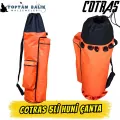 Cotras 5’li Boru Tipi Kamış Taşıma Çantası – Turuncu & Siyah